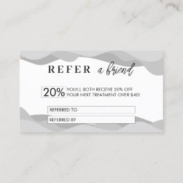 Minimalistiskt rabattreferenskort | Se en vän Rabattkort