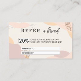 Minimalistiskt rabattreferenskort | Se en vän Rabattkort