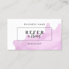Minimalistiskt rabattreferenskort | Se en vän Rabattkort