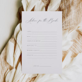 Minimalistiskt råd för spel i den breda Möhippan