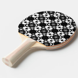Minimalistiskt retro rutigt mönster – Monokrom des Pingisracket