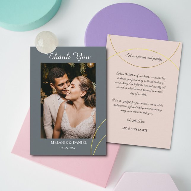 Minimalistiskt Ringar Bröllop Tack Tilläggskort (Skapare uppladdad)