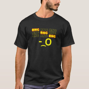 Minimalistiskt RNG-teckensnitt Stil T Shirt