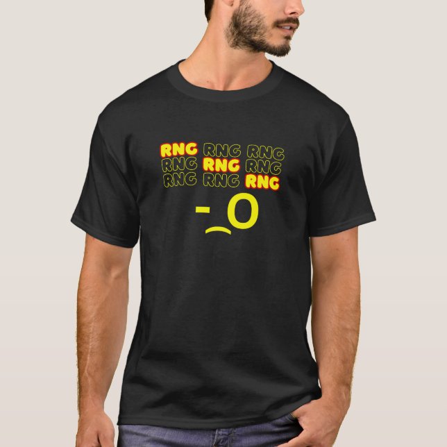 Minimalistiskt RNG-teckensnitt Stil T Shirt (Framsida)