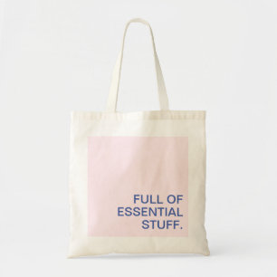 Minimalistiskt Ro Blue-Fullt i det centrala saker Tygkasse
