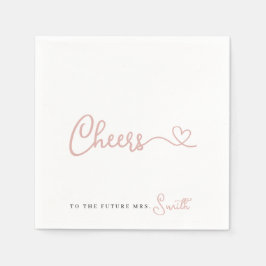 Minimalistiskt Ro Cheers till Framtidens fru. Pappersservett