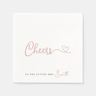 Minimalistiskt Ro Cheers till Framtidens fru. Pappersservett
