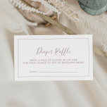 Minimalistiskt Ro Guld Babykläder, dyblare Raffle Tilläggskort<br><div class="desc">Detta minimalistiska guld barnduschkort för barn i ro är perfekt för en enkel babydusch. Den moderna romantiska designen har klassiskt ro guld och vit typografi parad med en rografi av rustik men elegant med vintage handskrivet stil. Anpassade i alla färg. Behålla designen enkel och elegant, som den är, eller anpassa...</div>