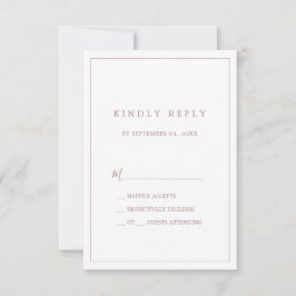Minimalistiskt Ro Guld-typografi enkelt OSA kort