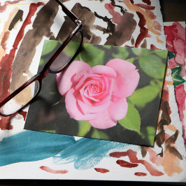 Minimalistiskt Ro Rosa Valentine Vykort