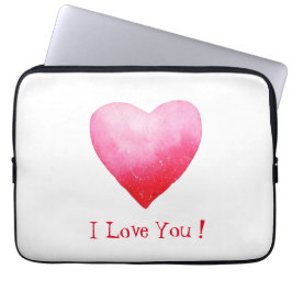 Minimalistiskt romerskt rött i Kärlek. Laptop Fodral