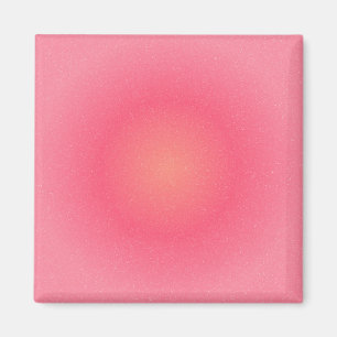 Minimalistiskt Rosa Glow Fridge Magnet