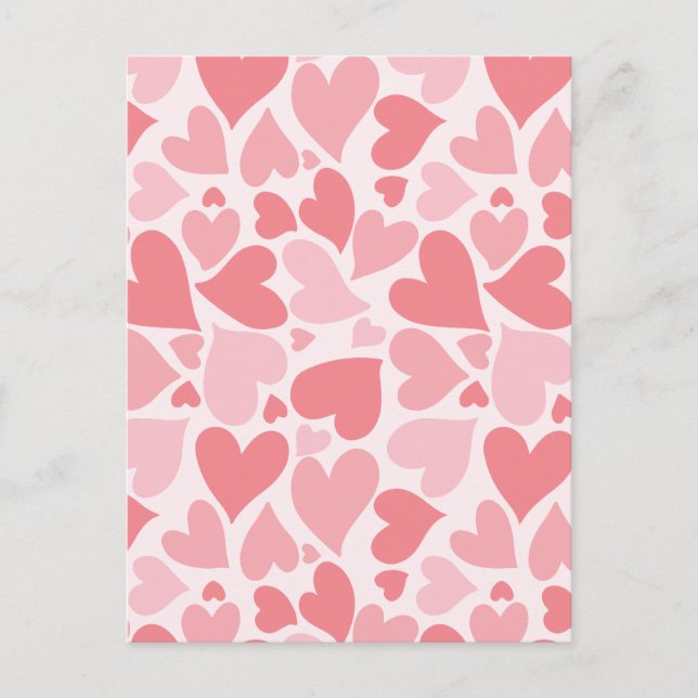 Minimalistiskt rosa helg vykort (Framsida)