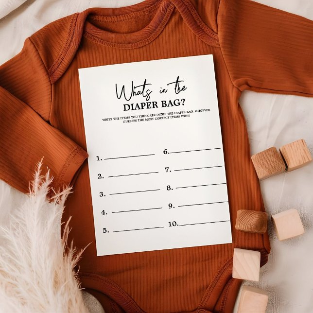 Minimalistiskt röstkort för påsen Baby Inbjudningar (Skapare uppladdad)