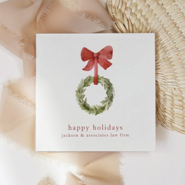 Minimalistiskt rött blått julandeutandning pappersservett (Skapare uppladdad)