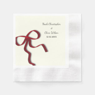 Minimalistiskt rött fack för enkel Elegant Pappersservett