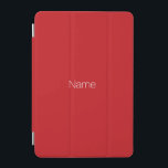 Minimalistiskt rött namnmonogram iPad mini skydd<br><div class="desc">Elegantens minimalistiska moderna röda namn monogram iPad mini Cover</div>