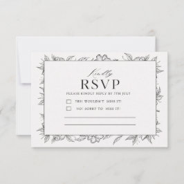 Minimalistiskt RSVP-kort | Bröllssvarskort |  OSA Kort