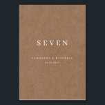 Minimalistiskt Rustic-Bordsnummer Bordsnummer<br><div class="desc">Det här anpassadet som matchar bordsnumret är designat för att koordinera med vår konstblomning, och har eleganten teckning i bladens löv med ett klassiskt teckensnitt. Detta är en minimalistisk och elegant bröllop-svit. Om du vill göra en mer avancerad anpassning av den här designen, t.ex. ändra layout, teckensnitt eller storlek text,...</div>