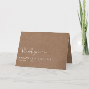 Minimalistiskt, Rustic-tackkort Tack Kort