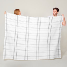 Minimalistiskt rutnät med grafpapper fleecefilt