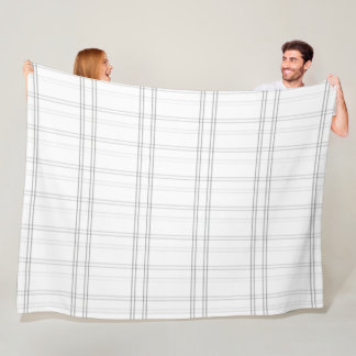Minimalistiskt rutnät med grafpapper fleecefilt