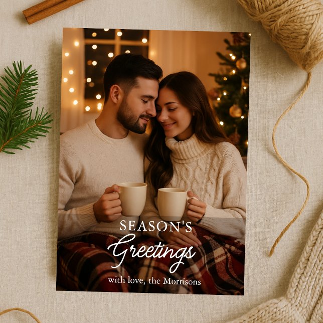 Minimalistiskt säsongskort för hälsningar, Helgdag Inbjudningar (Skapare uppladdad)