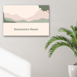 Minimalistiskt serenlandskap poster