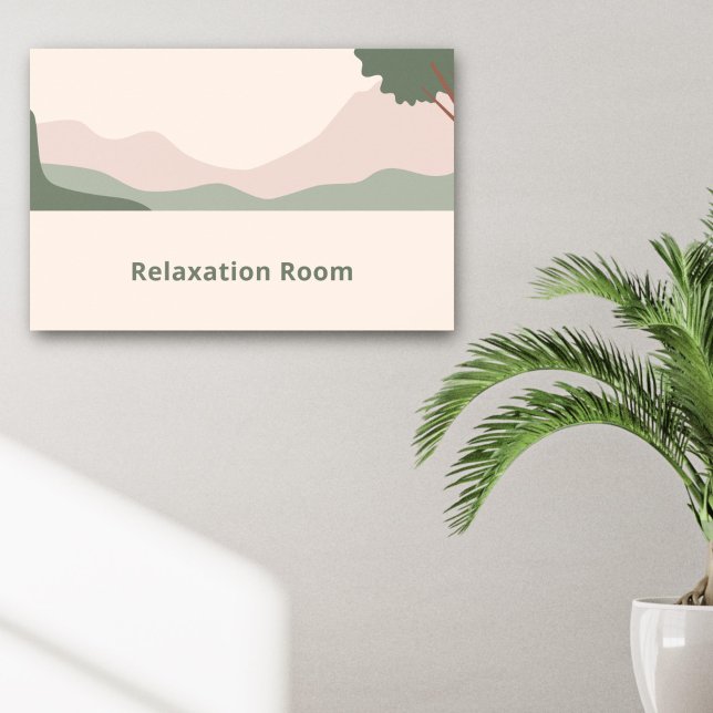 Minimalistiskt serenlandskap poster (Minimalist Serene Landscape Poster)