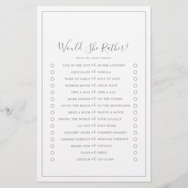 Minimalistiskt Silver skulle hon hellre spela Flygblad (Framsidan)