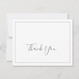 Minimalistiskt silver tackkort tack kort