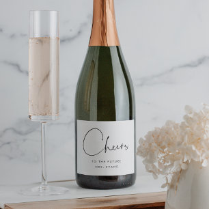 Minimalistiskt Skål för den framtida fru Bröllopsf