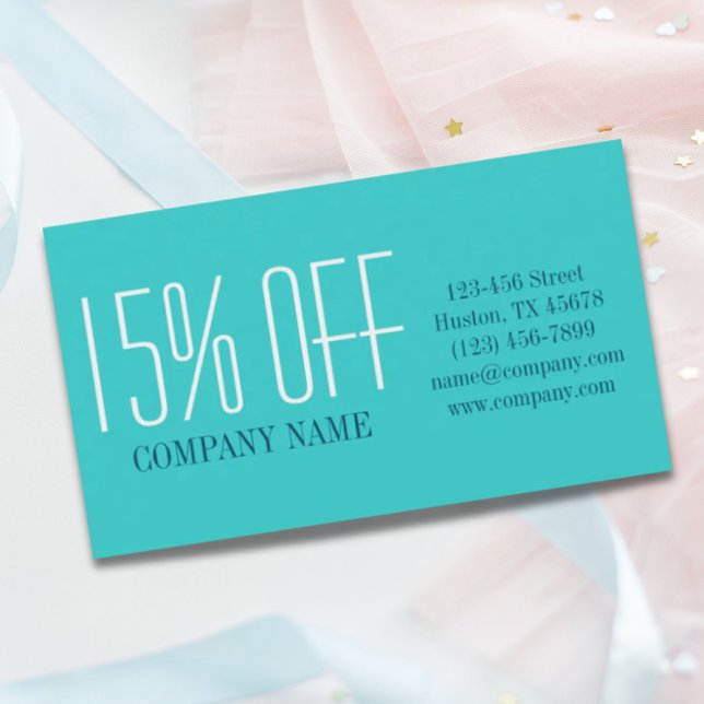 Minimalistiskt skönhetssalonteal för konstnärer visitkort (Minimalist beauty makeup artist hair salon teal business card)