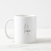 Minimalistiskt skript | Anpassningsbar Monogram oc