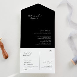 Minimalistiskt skript för elegant | Svart försegli