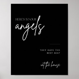 Minimalistiskt skript i Loving Memory Bröllop-teck Poster