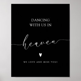 Minimalistiskt skript i Loving Memory Bröllop-teck Poster