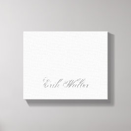 Minimalistiskt skript, loving 3d Monogram Canvastryck