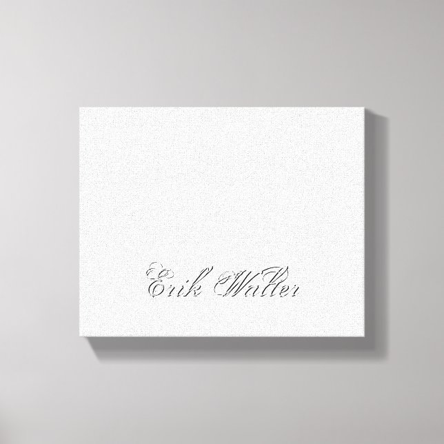 Minimalistiskt skript, loving 3d Monogram Canvastryck (Framsida)