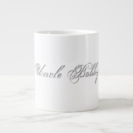 Minimalistiskt skript, loving 3d Monogram Jumbo Mugg