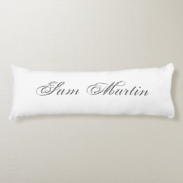 Minimalistiskt skript, loving 3d Monogram Kroppskudde