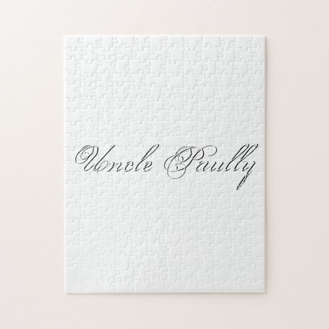 Minimalistiskt skript, loving 3d Monogram Pussel (Vertikal)