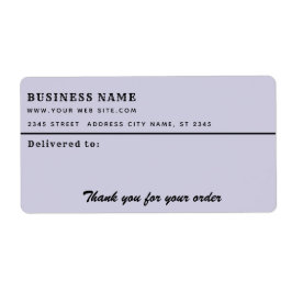 Minimalistiskt skript tack för affärsetikett fraktsedel
