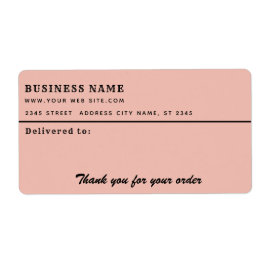 Minimalistiskt skript tack för affärsetikett fraktsedel