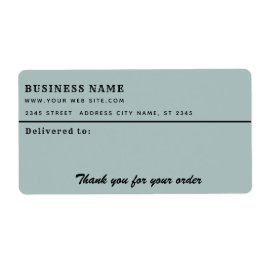 Minimalistiskt skript tack för affärsetikett fraktsedel