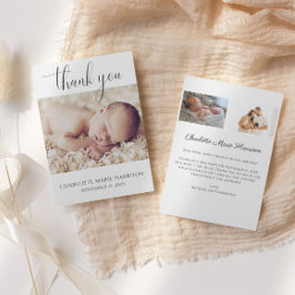 Minimalistiskt skriptmeddelande för fotopatron i N Inbjudningar