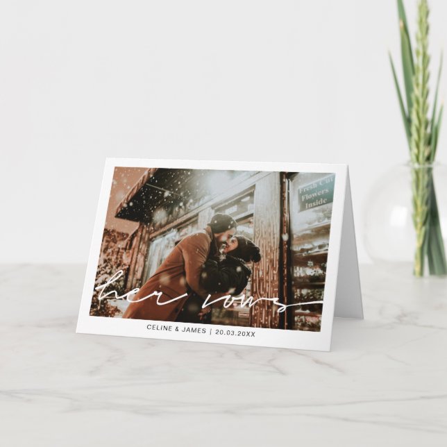 Minimalistiskt skriptteckensnitt för hennes visitk kort (Framsida)