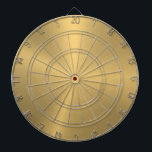 Minimalistiskt snlick Metallic Guld Struktur Darttavla<br><div class="desc">Elegant av metalliska guld struktur borstat aluminiumutseende. Minimalistisk enkel modern,  slimmad design.</div>