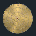 Minimalistiskt snlick Metallic Guld Struktur Darttavla<br><div class="desc">Elegant av metalliska guld struktur borstat aluminiumutseende. Minimalistisk enkel modern,  slimmad design.</div>