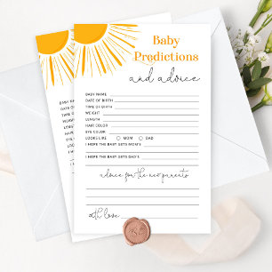 Minimalistiskt sol baby-förutsägelse och rådgivnin